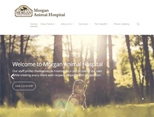 Tablet Screenshot of morgananimalhospital.com